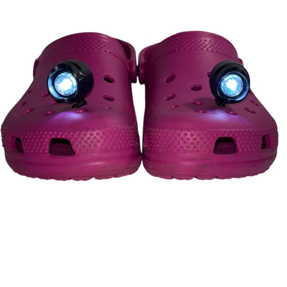 Crocs Classic Clog Dragon Fruit Pink Women’s Size 11 Headlight Jibbitz Included